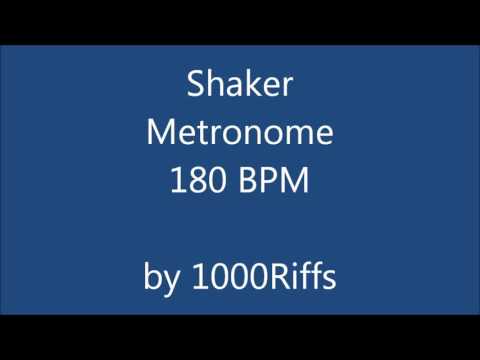 Shaker Metronome 180 BPM - Beats Per Minute