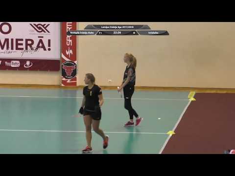 Inčukalna WildCats pret Ventspils Frisbija klubs. Latvijas frisbija čempionāts telpās 2018.