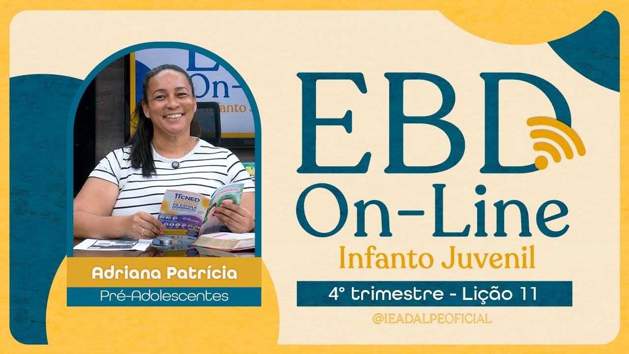 EBD - Lição 11 [Pré-Adolescentes] 4º Trimestre de 2024 - O perigo da inveja - Ieadalpe -15/12/2024.