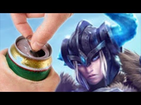 Sejuani cracks open a cold one.
