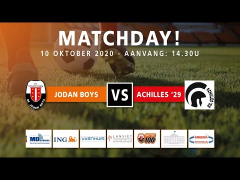 CVV de Jodan Boys - Achilles ’29 (10-10-2020)
