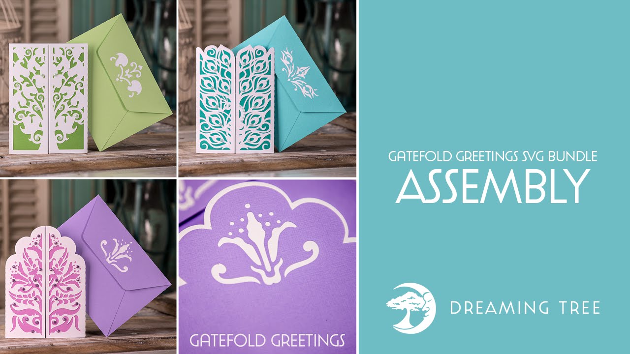 Gatefold Greetings SVG Bundle - Assembly Tutorial (For Cricut, Silhouette, and ScanNCut)