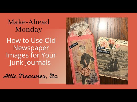 How to Use Old Newspapers in Your Junk Journal