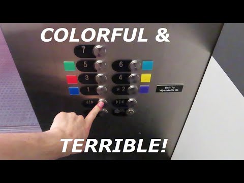 Westinghouse (OTIS Gen2 mod) traction elevators (West) at 1020 Baltimore Ave garage, Kansas City MO