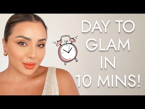 DAY MAKEUP INTO EVENING GLAM IN 10 MINUTES | NINA UBHI