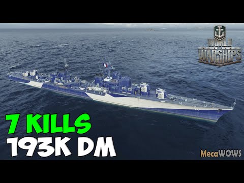 World of WarShips | Marceau | 7 KILLS | 193K Damage - Replay Gameplay 4K 60 fps