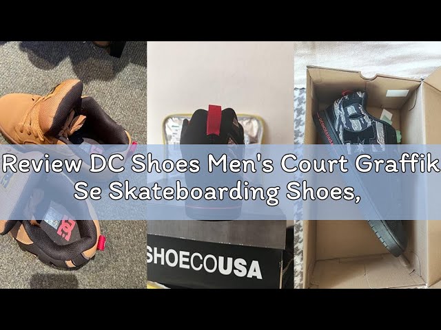 Vídeo relacionado con DC Graffik Tribunal, Patines de Skateboarding. Hombre, Negro B, 53.5 EU