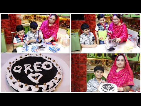 Oreo Biscuit Cake - Very Simple Easy Method, without Egg - Oreo Cake ♥️