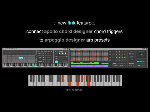 Link Feature - Apollo Chord Designer and Arpeggio Designer