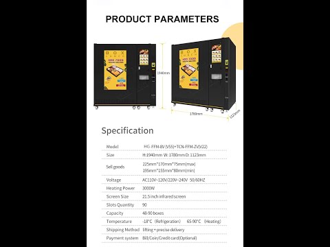 Hot Fresh Food Vending Machine
