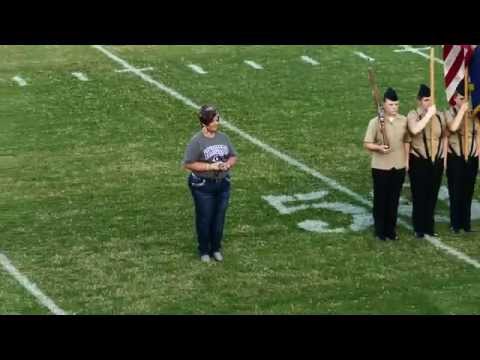 National Anthem ULHS First Footbal Game 2015