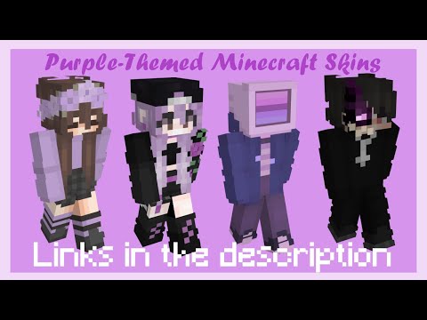 WhimsyKitsune - aesthetic purple minecraft skins 🍇 | links in the description