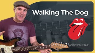 How to play Walking the Dog by the Rolling Stones - Guitar Lesson Tutorial (BS-524)