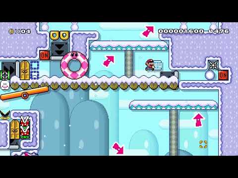Running in the Snow by SwitchAlex 🍄 Super Mario Maker 2 ✹Switch✹ #bkz