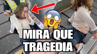 MUJER PIERDE LA PIERNA EN ESCALERA ELÉCTRICA