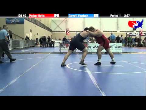 Parker Betts vs. Garrett Fosdyck at 2013 ASICS University Nationals - GR
