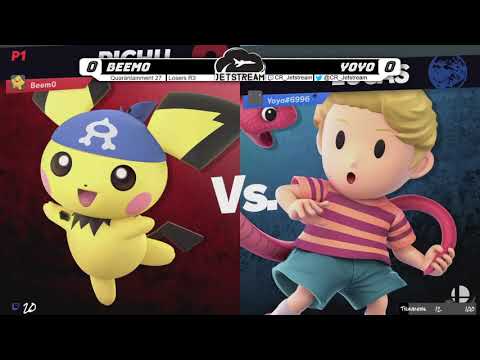 Quarantainment 27 Losers R3 - Beem0 (Pichu) Vs. Yoyo (Lucas) Smash Ultimate - SSBU