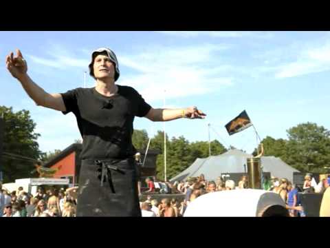 Claus Meyer på brødmission på Roskilde Festival