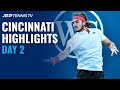 Tsitsipas Records First Cincy Win; Evans outlasts Rublev | Cincinnati Day 2 Highlights