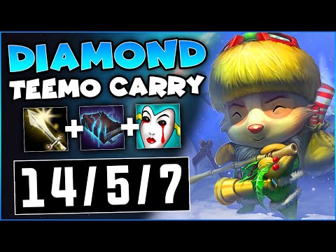 TEEMO HARD CARRYING IN DIAMOND! - S9 Teemo vs Darius | League of Legends