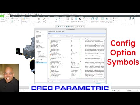 Creo Parametric - Configuration Options Symbols #Shorts