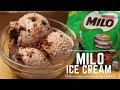 Milo Ice Cream ( 3 Ingredient Recipe ) - Homemade Ice Cream Recipe
