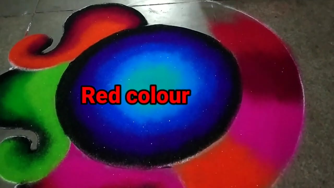 Colorful navaratri rangoli design by jyoti