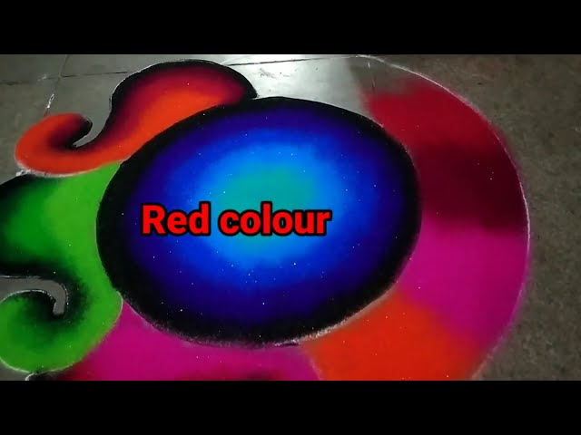 Colorful navaratri rangoli design by jyoti