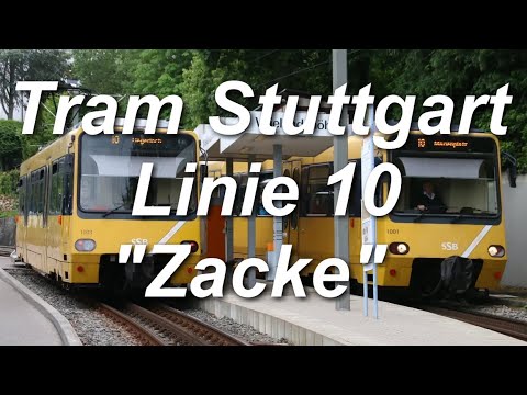 [Video] Straßenbahnlinie 10 "Zacke" | Stuttgart, Marienplatz - Stuttgart-Degerloch | 2018