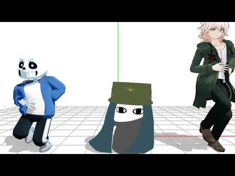 MMD|| Komaeda x Kork x Sans (Toxic)