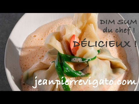 Dim sum à la Vigato ! Raviole de Homard par le chef JP Vigato
