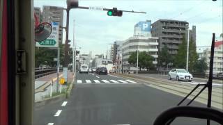 【めいぷる～ぷ】バス前面展望　（横川駅ルート　ひろしま美術館～横川駅～ひろしま美術館）