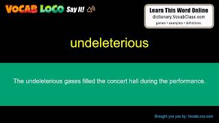 Video thumbnail for undeleterious