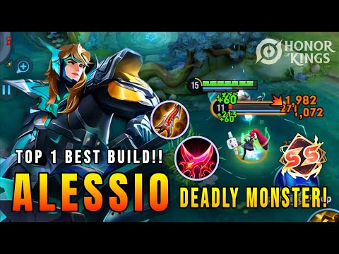 UNREAL DAMAGE!! Alessio Deadly Late Game Monster | Top 1 Best Build – Honor of Kings