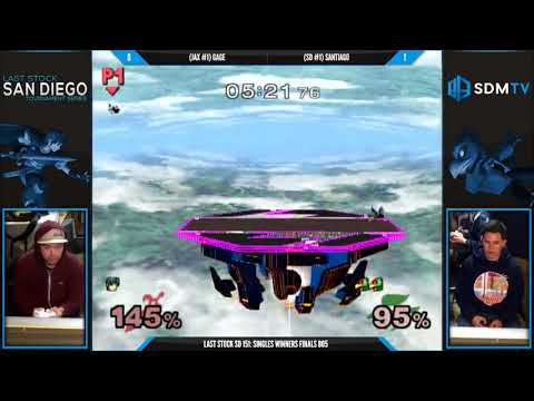 LSSD 151 - Gage (Fox/Marth) vs. Santiago (Falco) - SSBM Winners Finals - Smash Melee