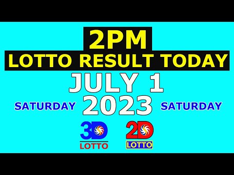2pm Lotto Result Today July 1 2023 (Saturday)