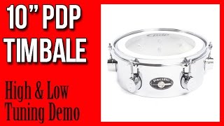 Video thumbnail for 10" PDP Pacific Timbale Demo with Drum Kit - High & Low Tuning by AR Drummer