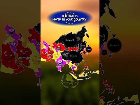 how hard is math in asia #europe #asia #map #mapping #geography #history #mapper #edit #shorts #math