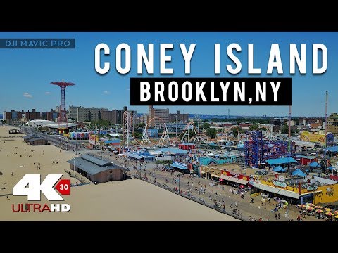 FLYING OVER Coney Island Brooklyn | NYC | Drone 4K Ultra HD