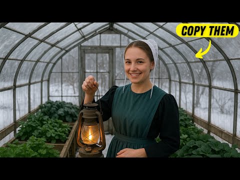 How Amish Heat Greenhouses in Winter Without Gas or Electricity! 🌿🔥