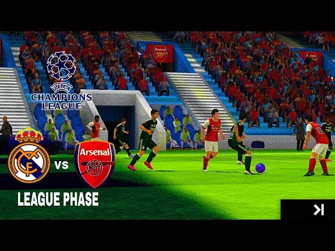 Real Madrid vs Arsenal | League Phase | UEFA Champions League 