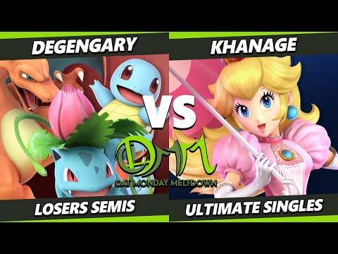 DAT MM 253 Losers Semis - DegenGary (Pokemon Trainer) Vs. Khanage (Peach) SSBU Ultimate Tournament