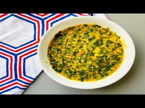 Dal palak with Masoor dal |Healthy low fat Red lentil recipes |Easy Spinach Dahl soup |पालक दाल🌿