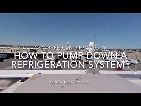 Part of a video titled Quick Pro Tips #3 . How To Pump Down A Refrigeration System