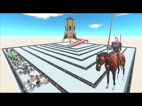 ESCAPE FROM ALIEN HUSSAR - Survived Mode - Animal Revolt Battle Simulator