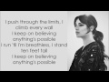 Lea Michele ~ Anything's Possible ~ Lyrics