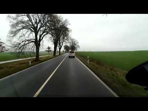 DRIVING IN GERMANY. From Schwerin to Wismar. Mecklenburg-Vorpommern.