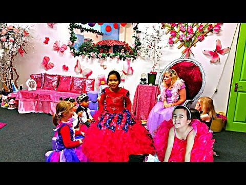 Disney's Princess + Barbie Birthday Sugar Plum Fairy Kids Videos Fun Activity Kids Balloons and Toys Video