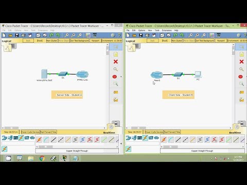 10.3.1.3 Packet Tracer Multiuser - Tutorial