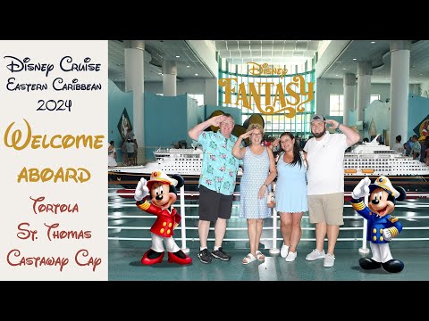 Thumbnail for Disney Cruise Vlog DAY 1 - Embarkation Day on the DISNEY FANTASY - Eastern Caribbean 2024